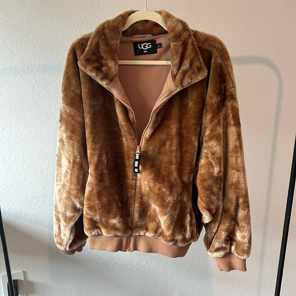 UGG Jackets & Blazers - UGG Women's Brown Faux Fur Jacket